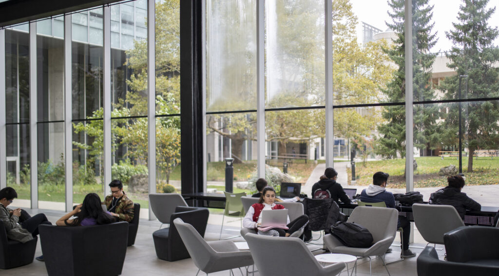 study lounge at the University of Toronto Mississauga